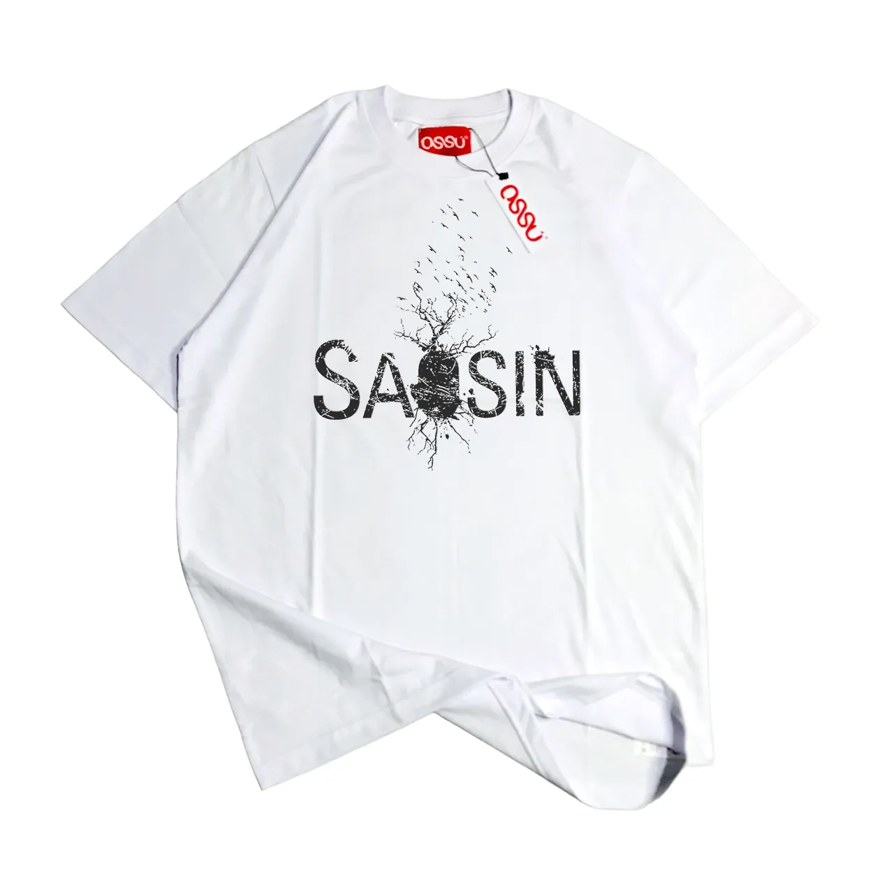 SAOSIN LOGO ROOTS WHITE
