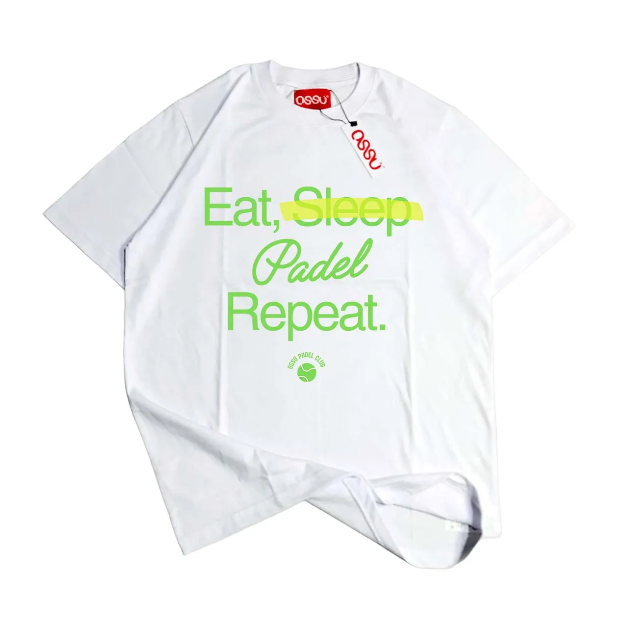 Eat Sleep Padel Repeat White