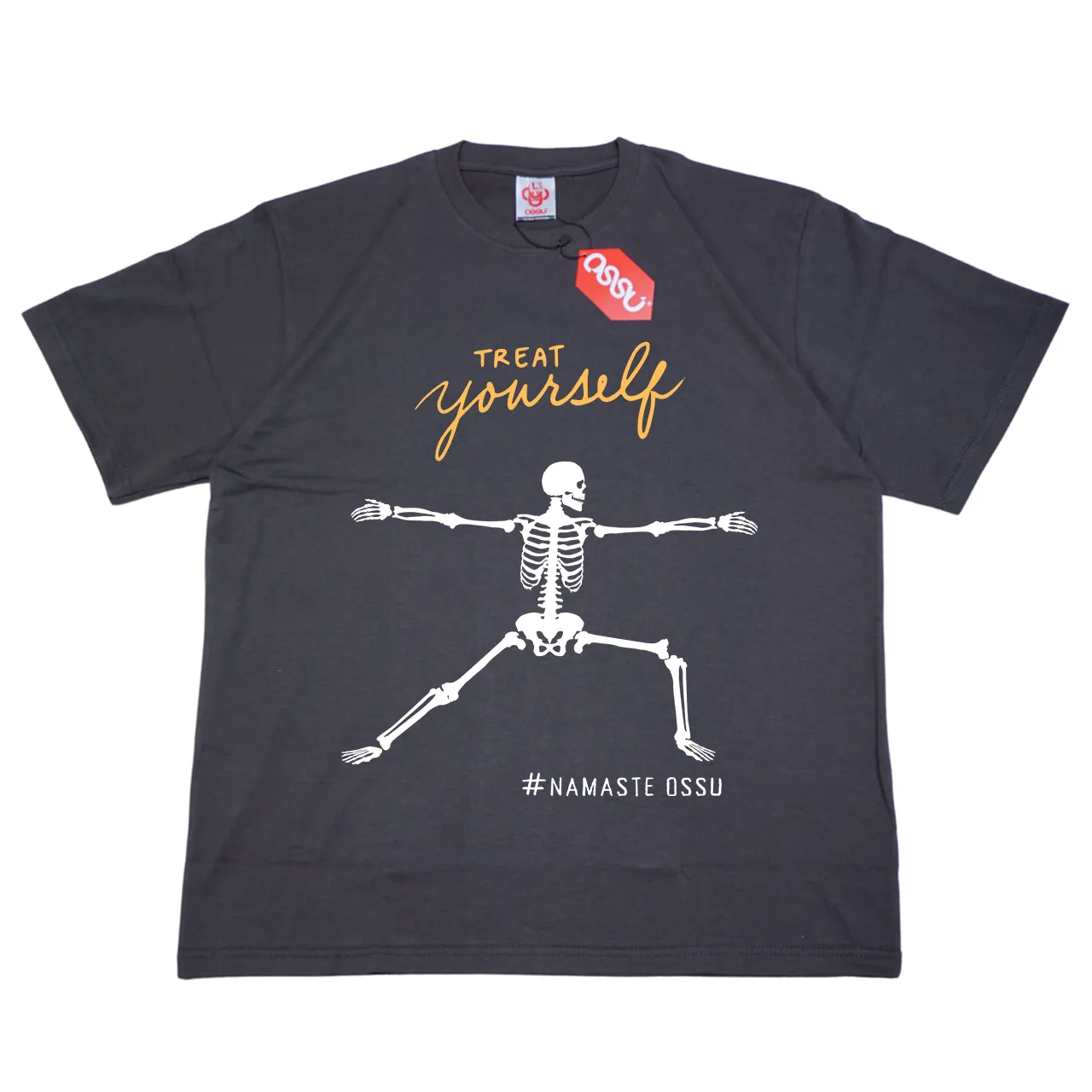 OSSU NAMASTE TREAT YOURSELF GREY